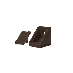 Kątownik podwójny z klapkami brąz